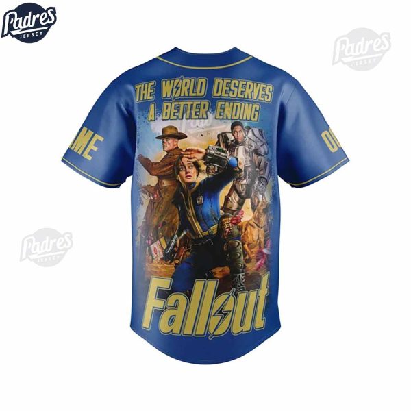 Fallout Lucy The World Deserves A Better Ending Custom Baseball Jersey 2