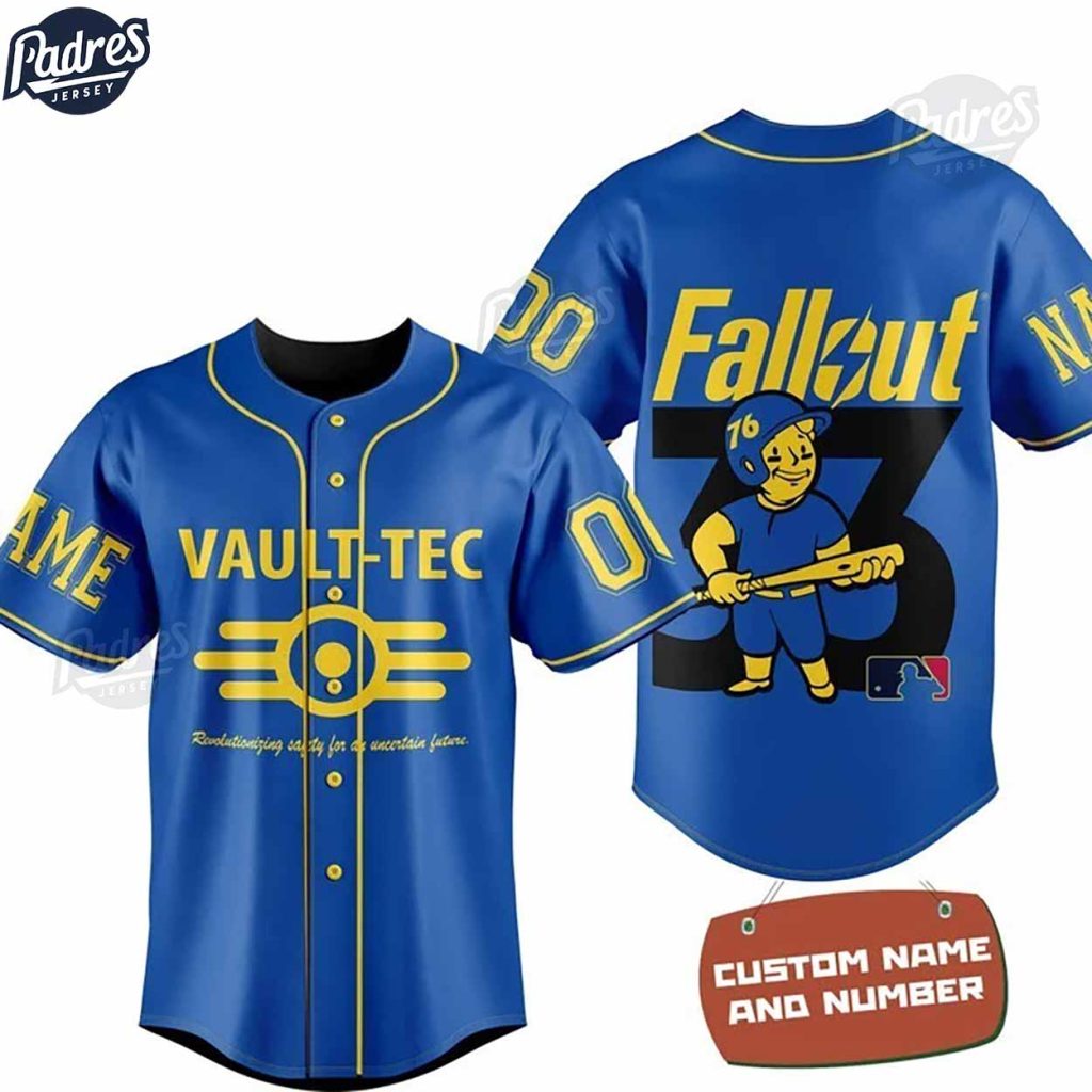 Fallout Vault-Tec Revolutionizing Safety For An Uncertain Future Custom Baseball Jersey