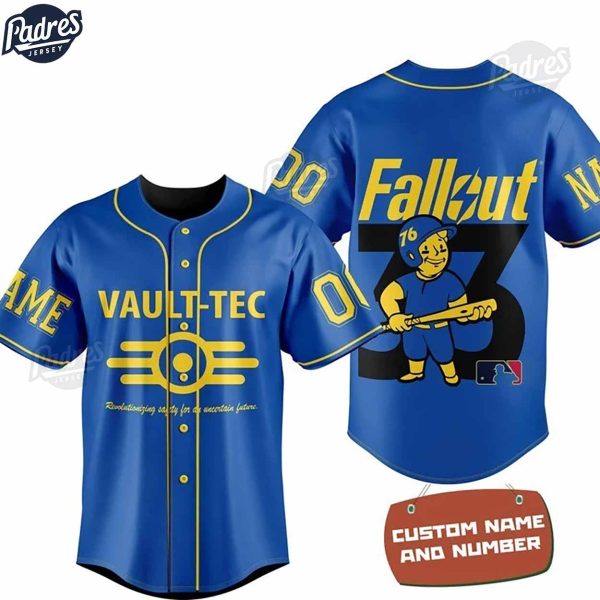 Fallout Vault Tec Revolutionizing Safety For An Uncertain Future Custom Baseball Jersey 1