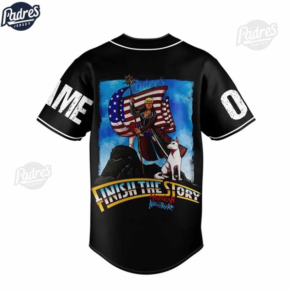Finish The Story American Nightmare Cody Rhodes Baseball Jersey 4