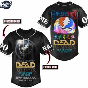 Grateful Dead Forever Young Personalized Baseball Jersey 1