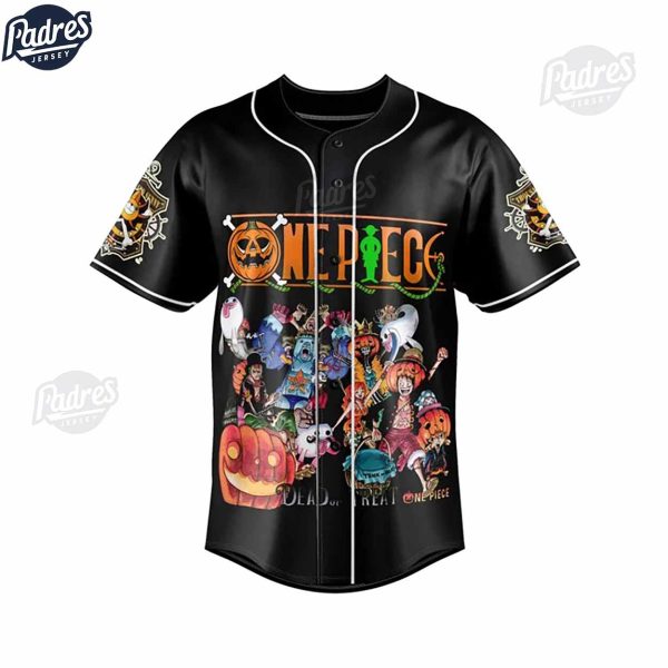 Happy One Piece Halloween Baseball Jersey 2