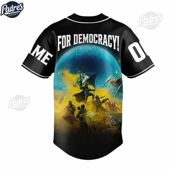Helldivers For Democracy Custom Baseball Jersey 3