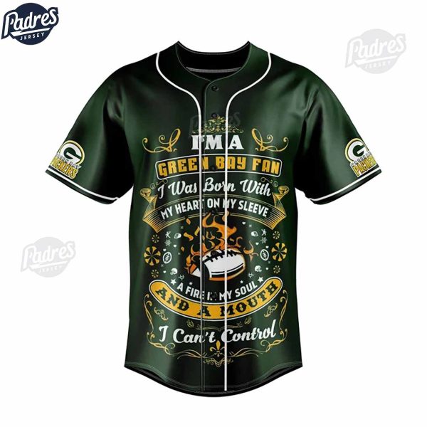 NFL Green Bay Packers Baseball Jersey 2