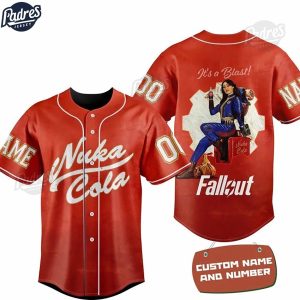 Nuka-Cola Fallout It’s A Blast Custom Baseball Jersey