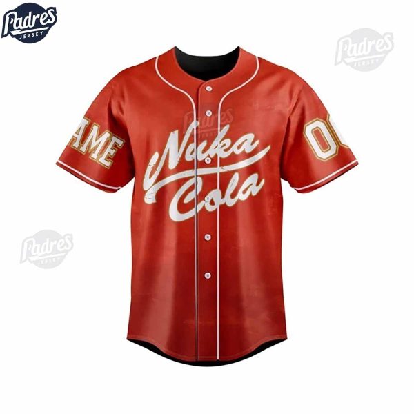 Nuka Cola Fallout It's A Blast Custom Baseball Jersey 3