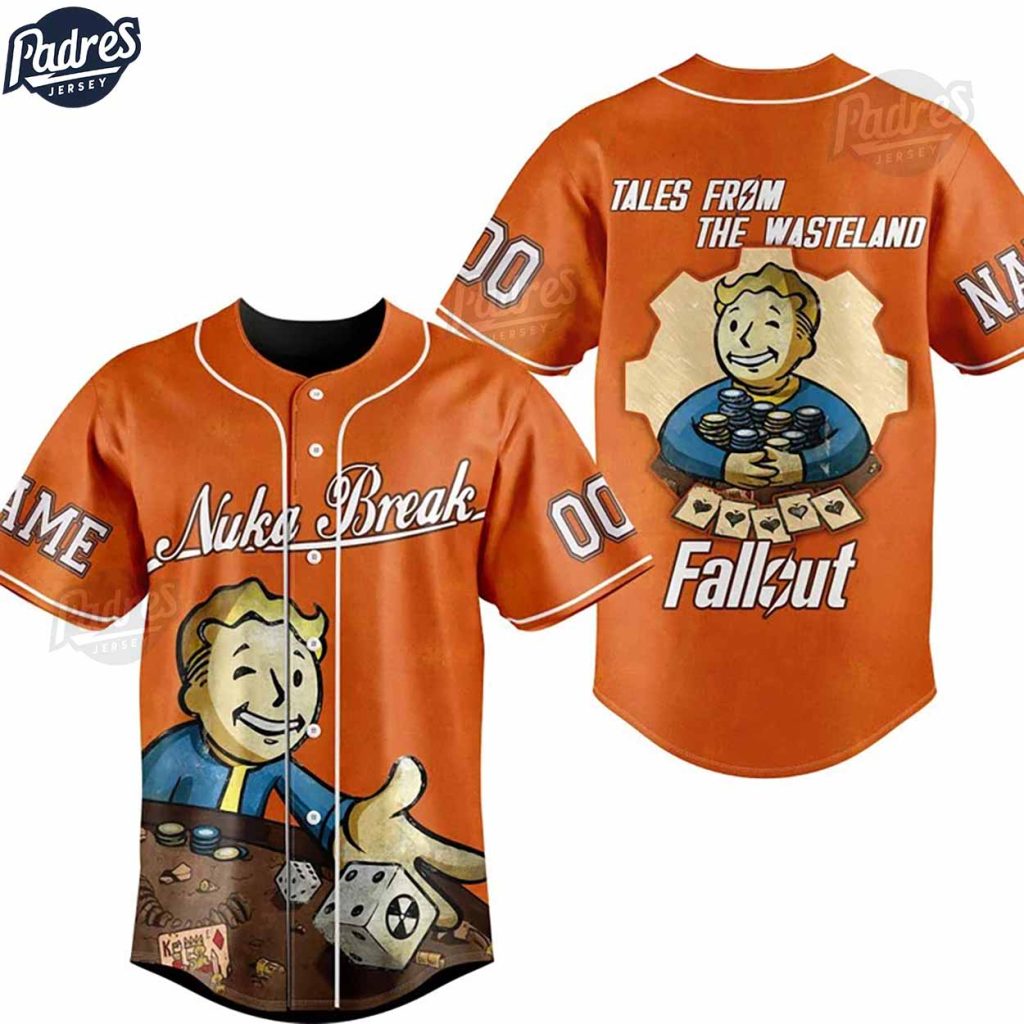 Personalized Nuka Break Tales From The Wasteland Fallout Baseball Jersey