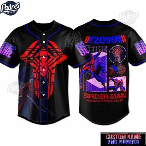 Personalized Spider-Man Across The Spider-Verse Baseball Jersey