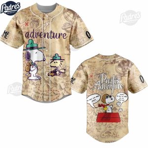 Pirates Adventure Snoopy Baseball Jersey Shirt 1