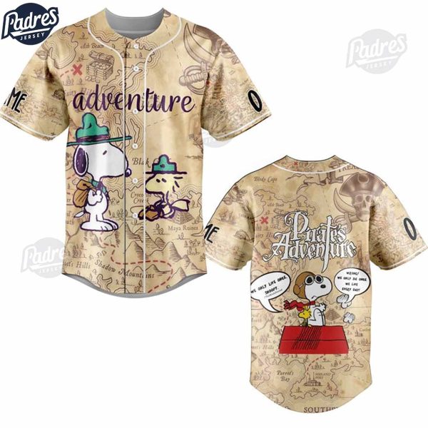 Pirates Adventure Snoopy Baseball Jersey Shirt 1