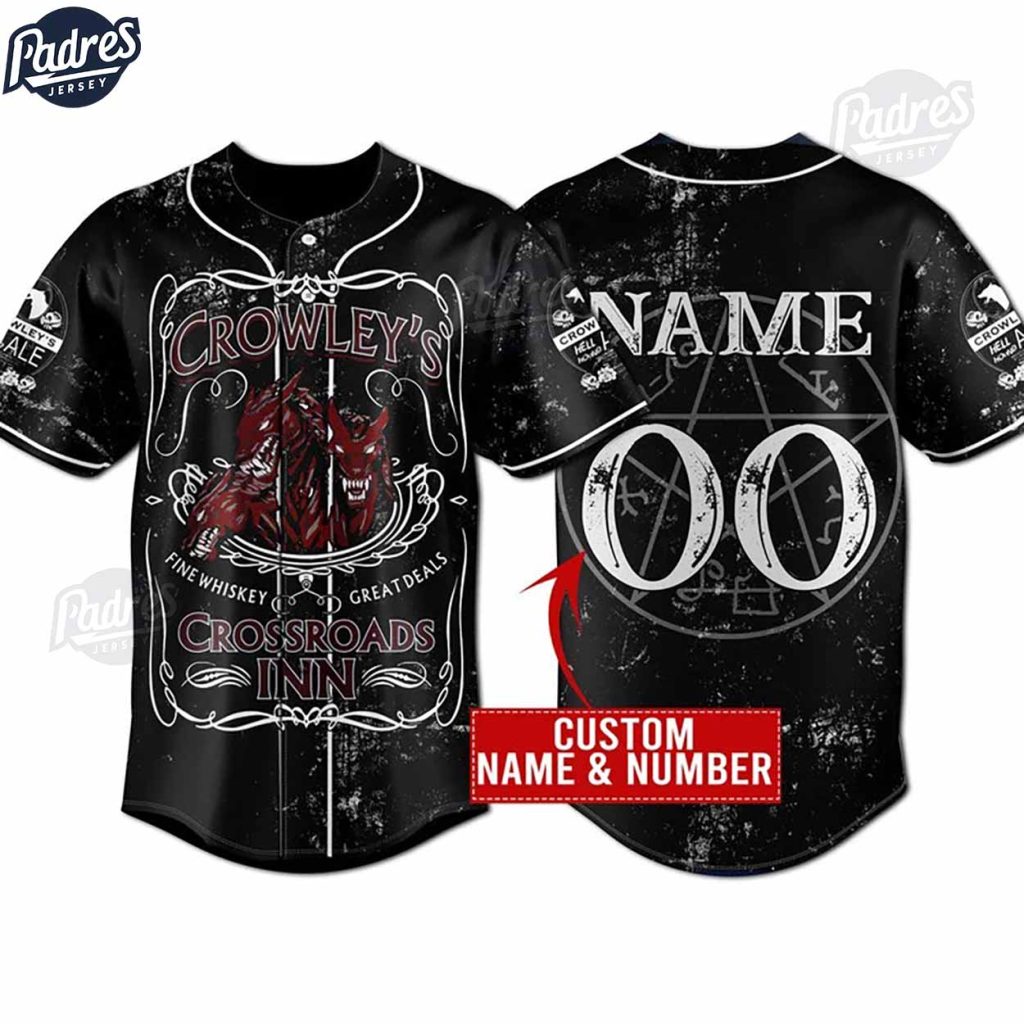 Supernatural 2024 Crowley Movie Baseball Jersey