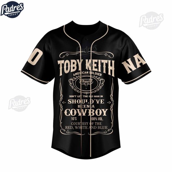 Toby Keith American Soldier Custom Baseball Jersey 2