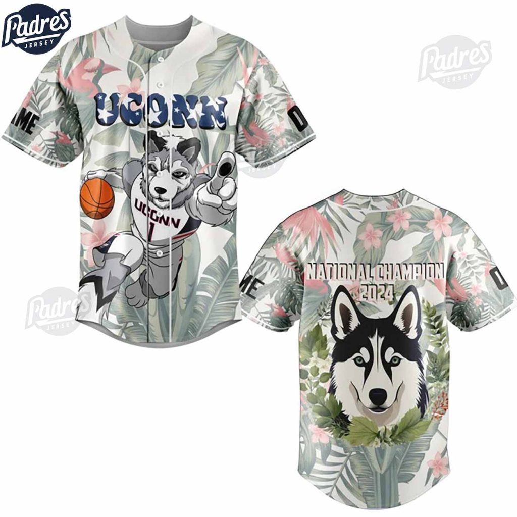 Uconn Huskies National championship 2024 Basketball Baseball Jersey