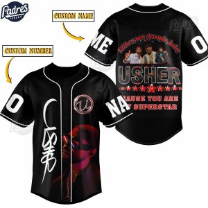 Usher Singer Custom Baseball Jersey 1