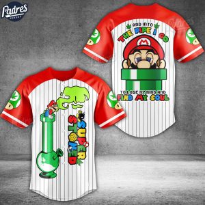 Weed Super Mario Baseball Jersey 1