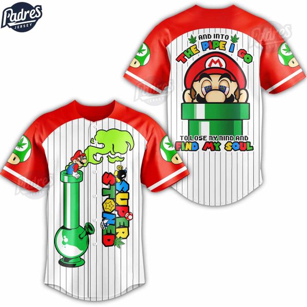 Weed Super Mario Baseball Jersey 2
