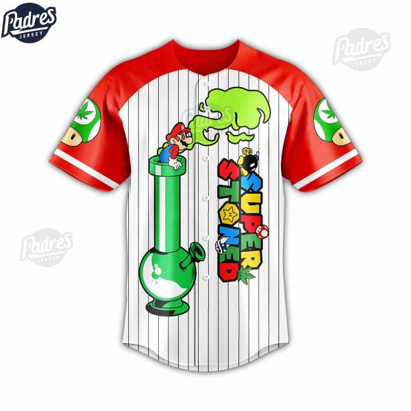 Weed Super Mario Baseball Jersey 3