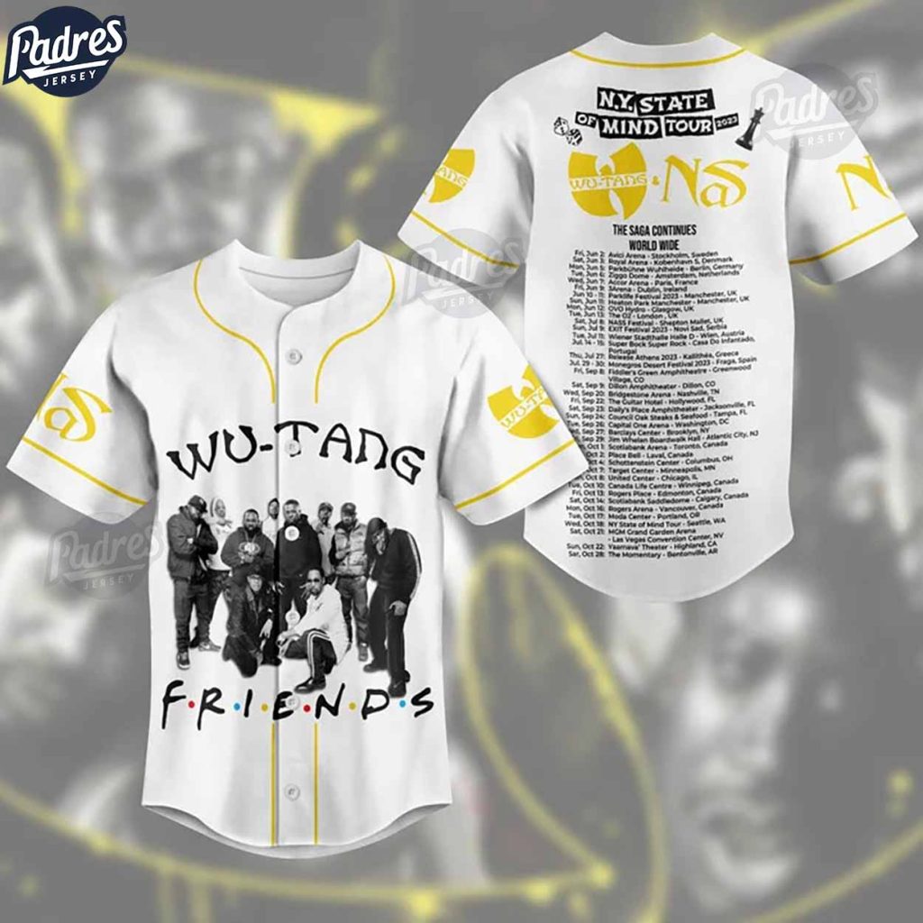 Wu-Tang Ny State Of Mind Tour 2023 Baseball Jersey