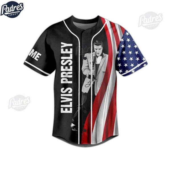4th Of July Elvis Presley Custom Baseball Jersey 2