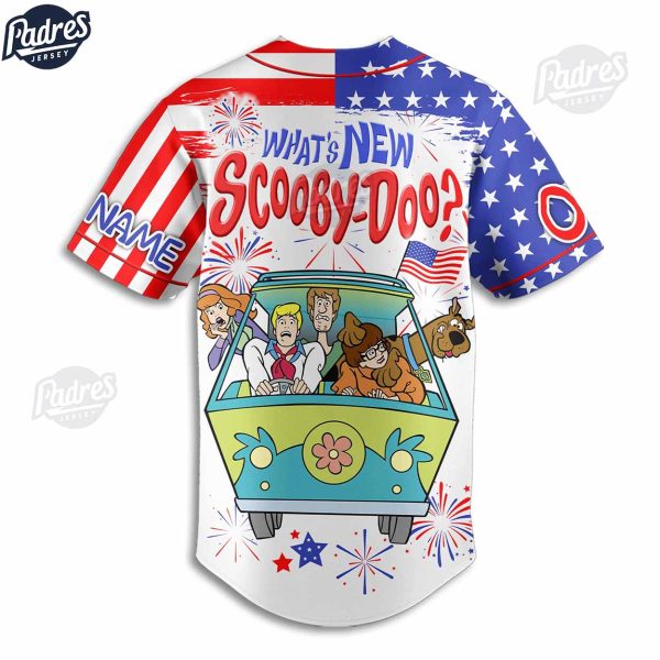 4th Of July What New Scooby Doo Custom Baseball Jersey 3