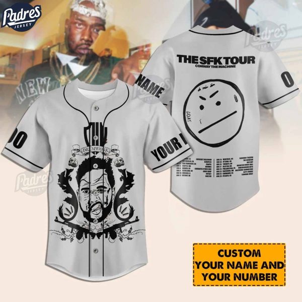 Conway The Machine Tour 2024 Custom Baseball Jersey Style 1