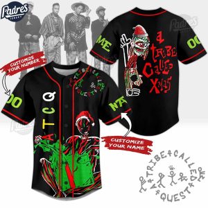 Custom A Tribe Called Quest ATCQ Christmas Baseball Jersey 1