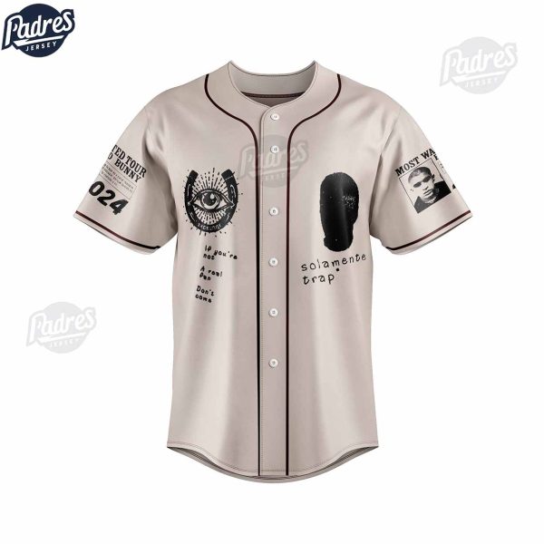 Custom Bad Bunny 2024 Baseball Jersey 3