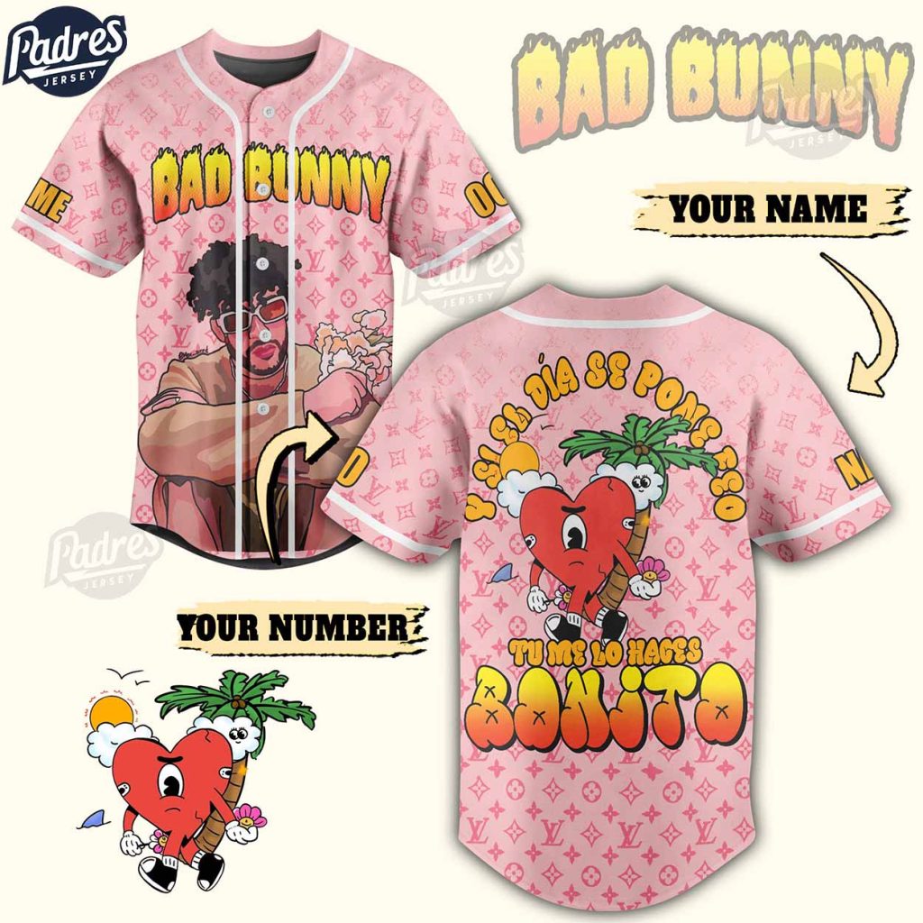 Custom Bad Bunny Lv baseball Jersey