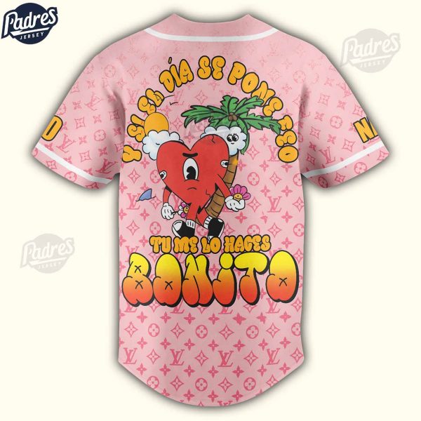Custom Bad Bunny Lv baseball Jersey 2