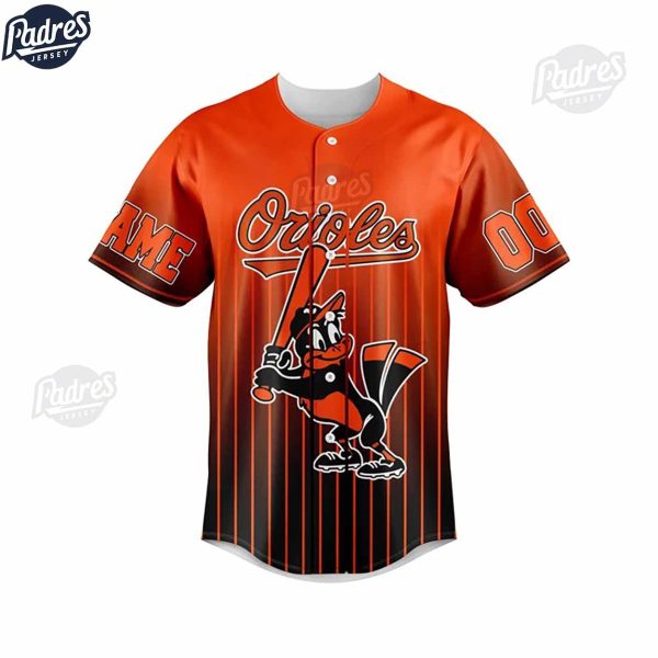 Custom Baltimore Orioles Orange Baseball Jersey 2