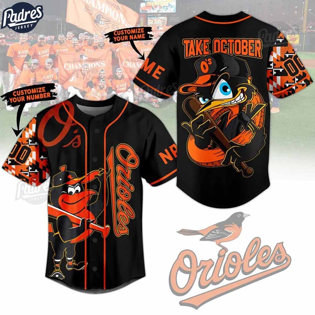 Custom Baltimore Orioles Take October Baseball Jersey