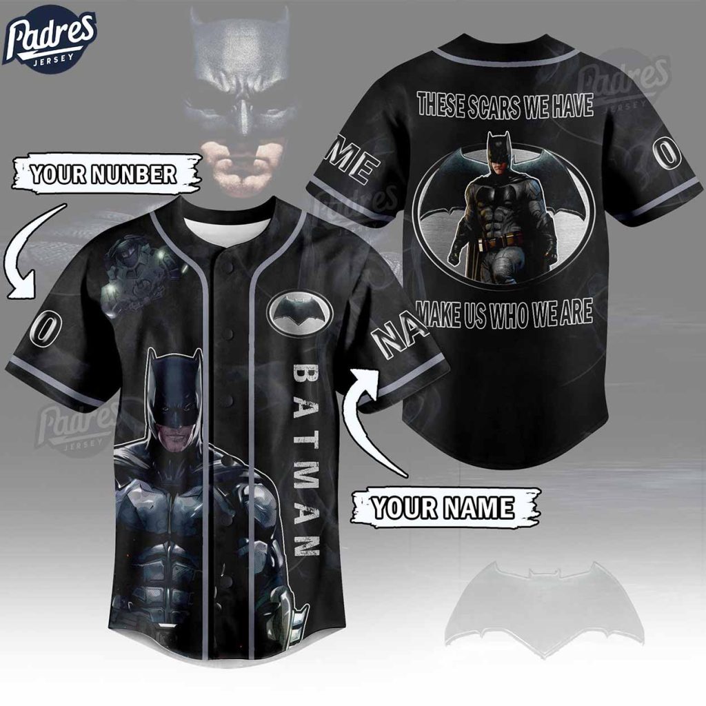 Custom Batman Baseball Jersey Style