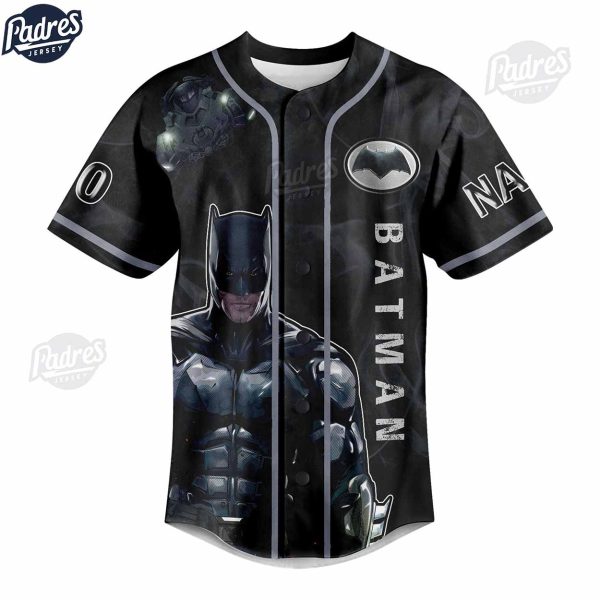 Custom Batman Baseball Jersey Style 2