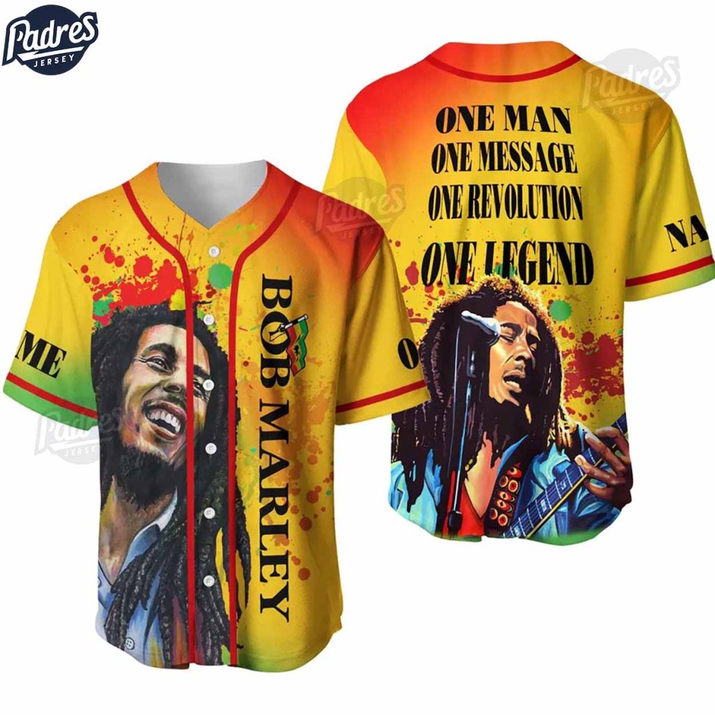 Custom Bob Marley One Man Baseball Jersey