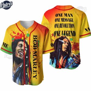 Custom Bob Marley One Man Baseball Jersey 1