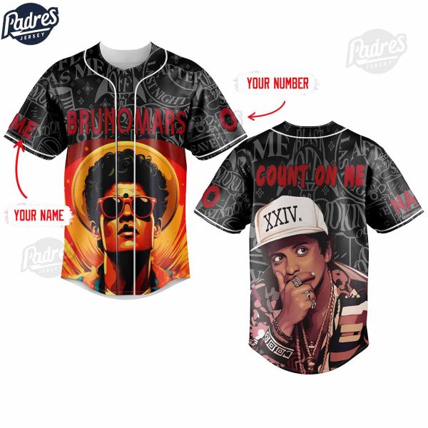 Custom Bruno Mars Baseball Jersey 1