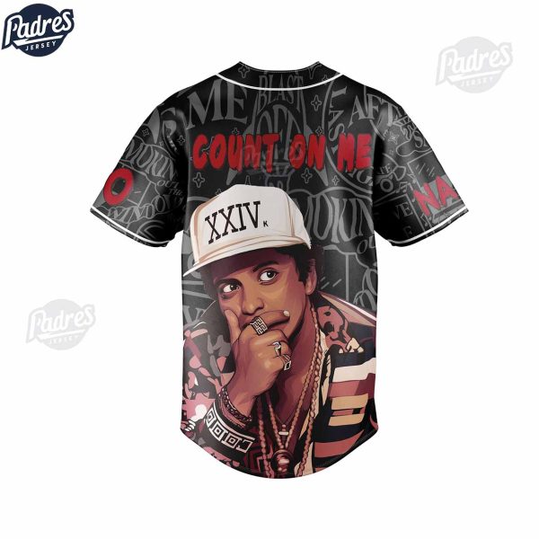 Custom Bruno Mars Baseball Jersey 3