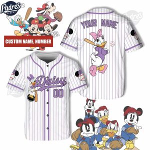 Custom Daisy Disney Baseball Jersey Style 1