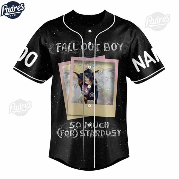 Custom Fall Out Boy So Much For Tour Dust Baseball Jersey 3