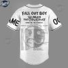 Custom Fall Out Boy So Much For Tour Dust White Baseball Jersey 2