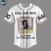 Custom Fall Out Boy So Much For Tour Dust White Baseball Jersey 3