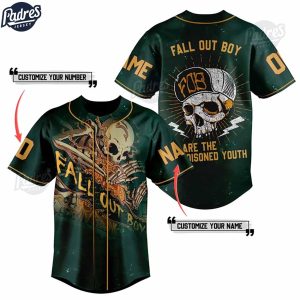Custom Fall Out Boy We Are The Poisoned Youth Baseball Jersey 1
