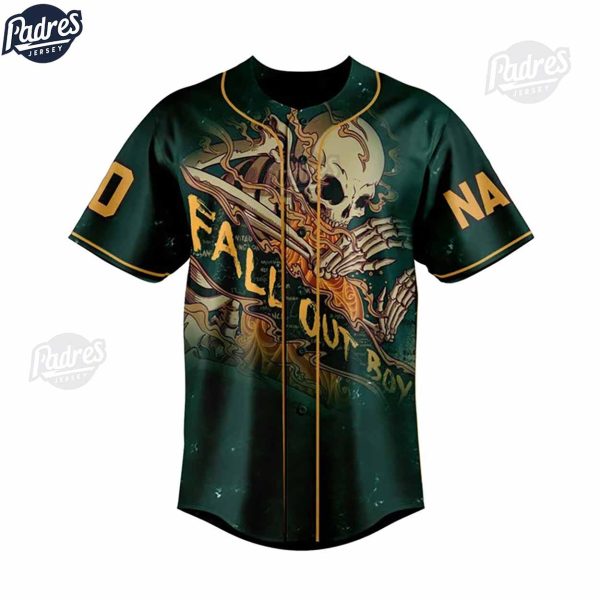 Custom Fall Out Boy We Are The Poisoned Youth Baseball Jersey 2