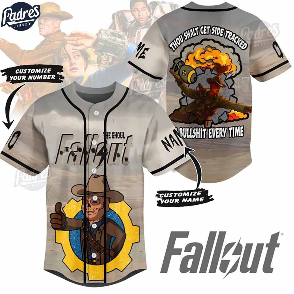 Custom Fallout The Ghoul Baseball Jersey