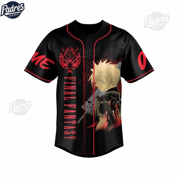 Custom Final Fantasy Will You All Come With Me Baseball Jersey 3