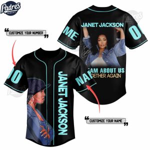 Custom Janet Jackson Together Again Baseball Jersey 1