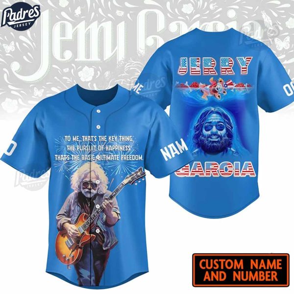 Custom Jerry Garcia American Baseball Jersey 1