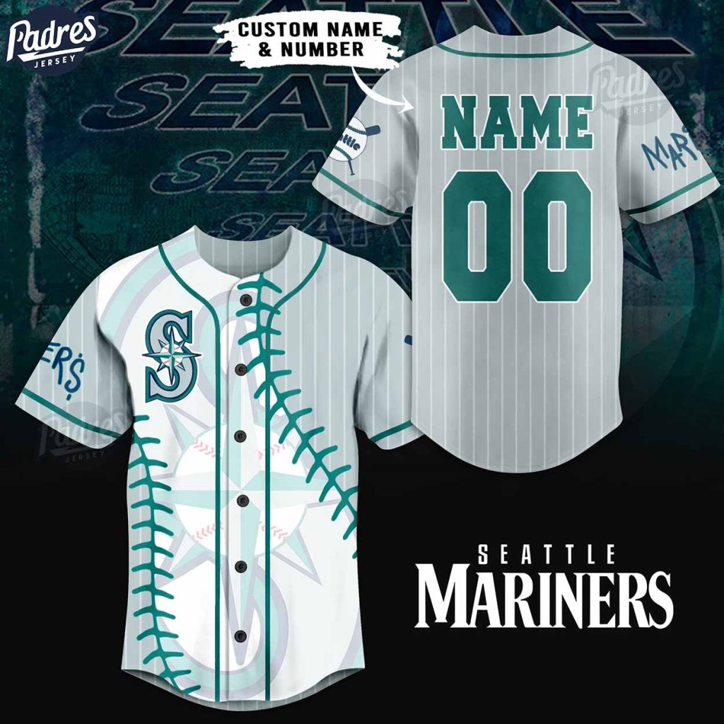 Custom Logo Seattle Mariners Baseball Jersey