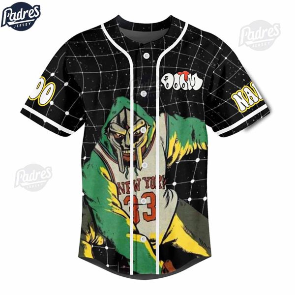 Custom MF Doom Baseball Jersey Style 3