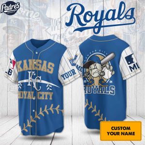 Custom MLB Baseball Kansas City Royals Baseball Jersey 1